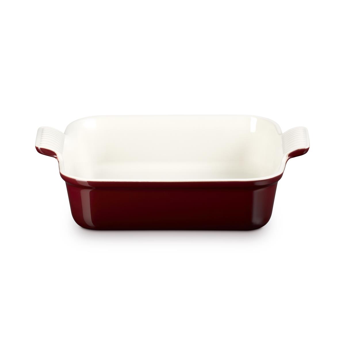 Is the Le Creuset Stoneware Square Dish safe for a hot plate?