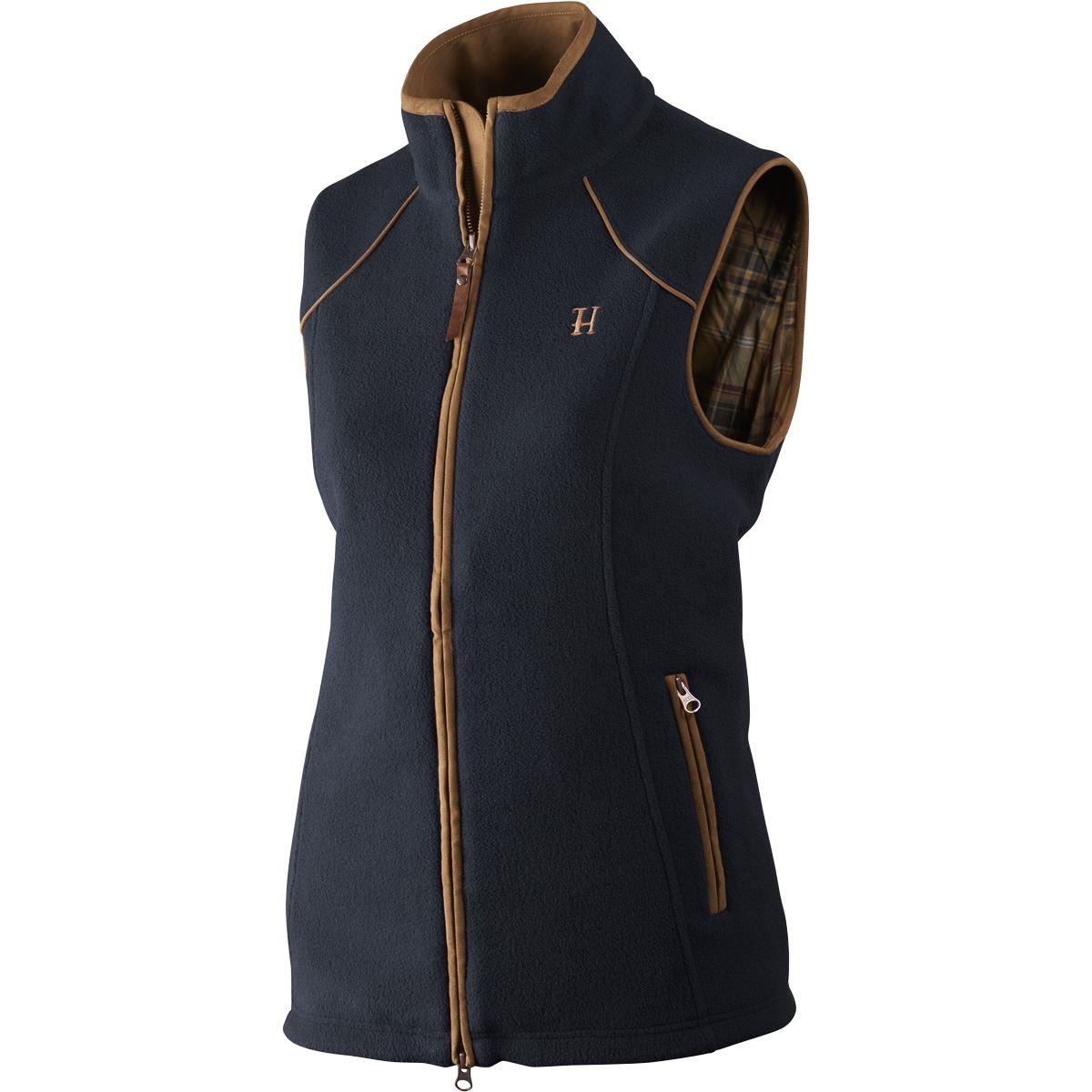 Could you tell me the back length of the Harkila Sandhem Ladies Fleece Waistcoat in Medium?