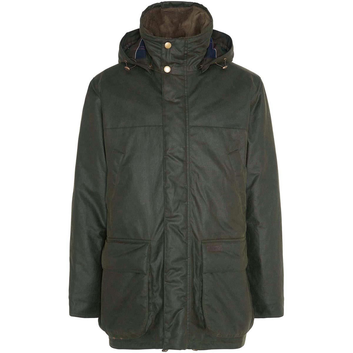 What is the purpose of the strap in the right pocket of the Barbour Bleaberry jacket?