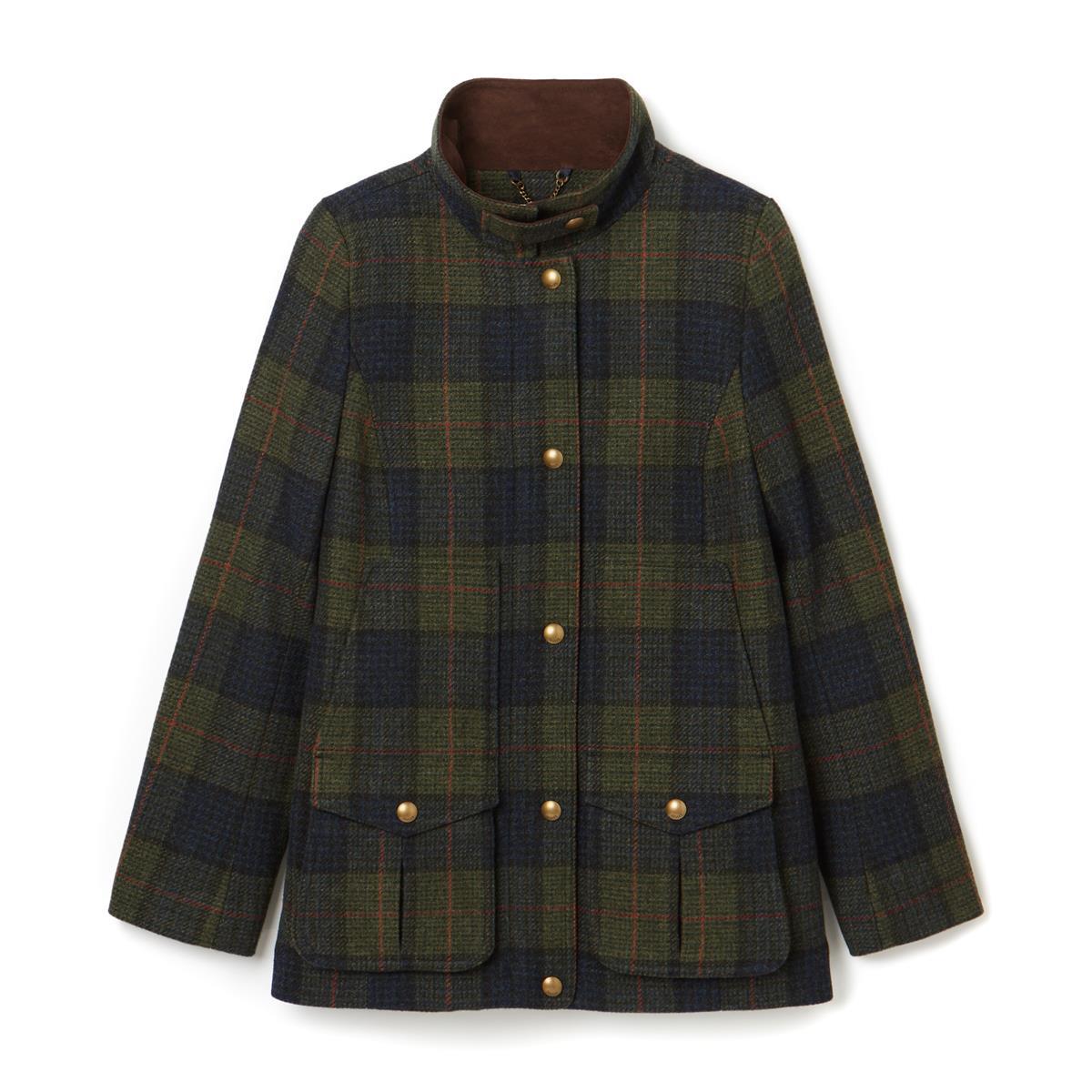 Can you describe the materials used in the Joules Women's Field Coat?