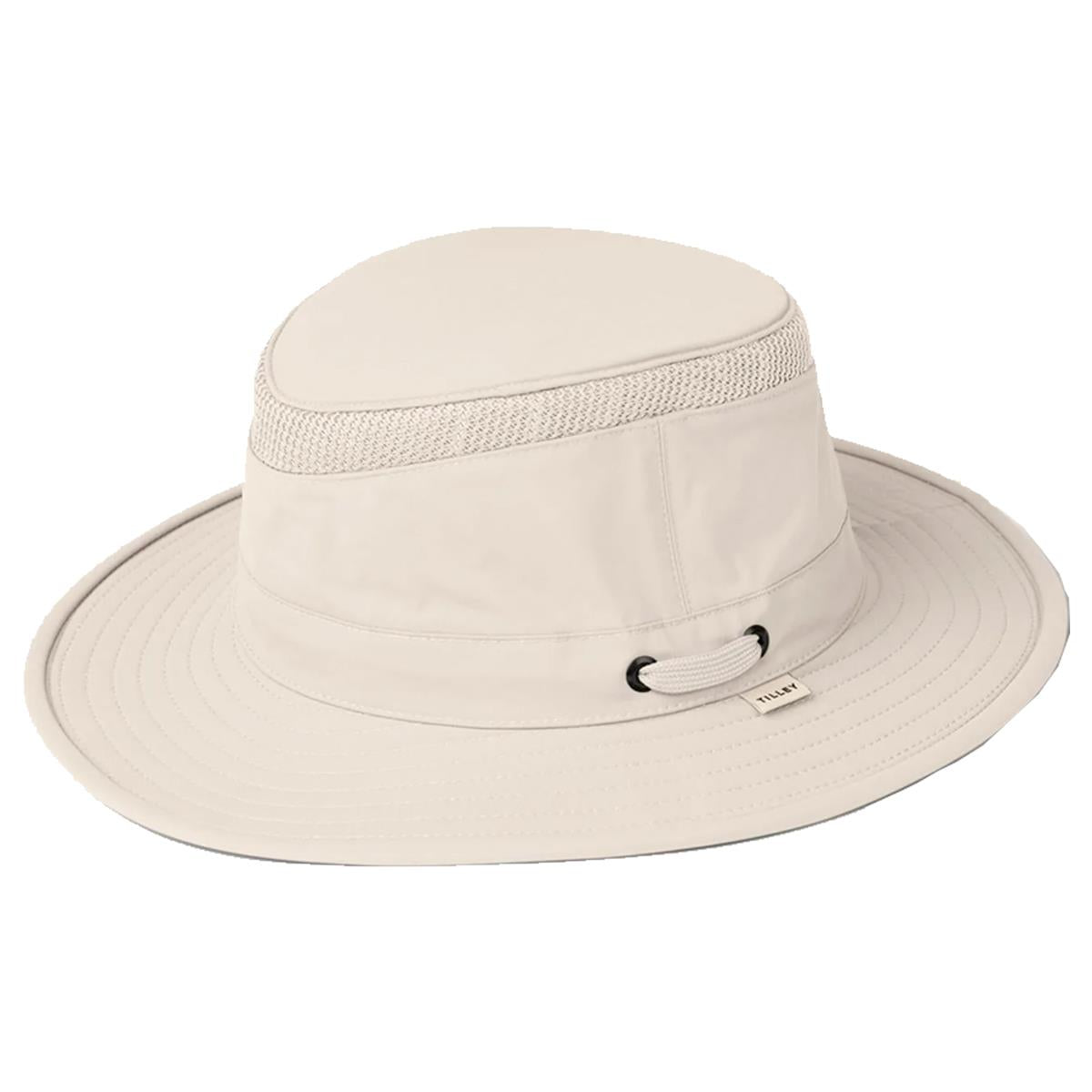 What is the cooling mechanism of the Tilley LTM5 hat?