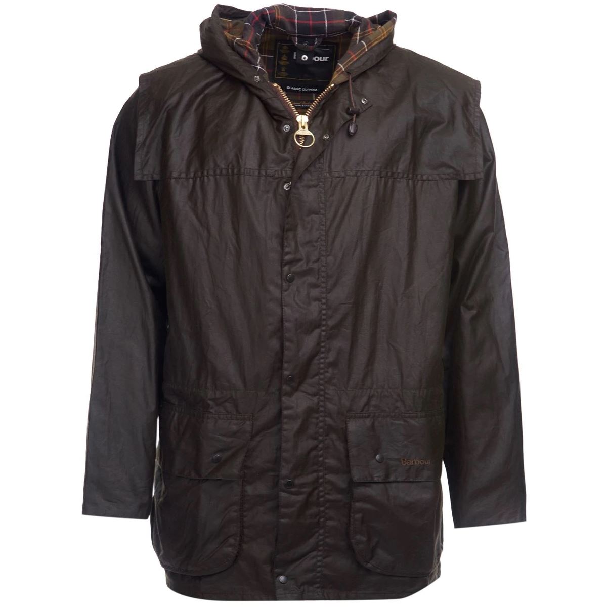 Is there a hood on the Barbour Durham Jacket?