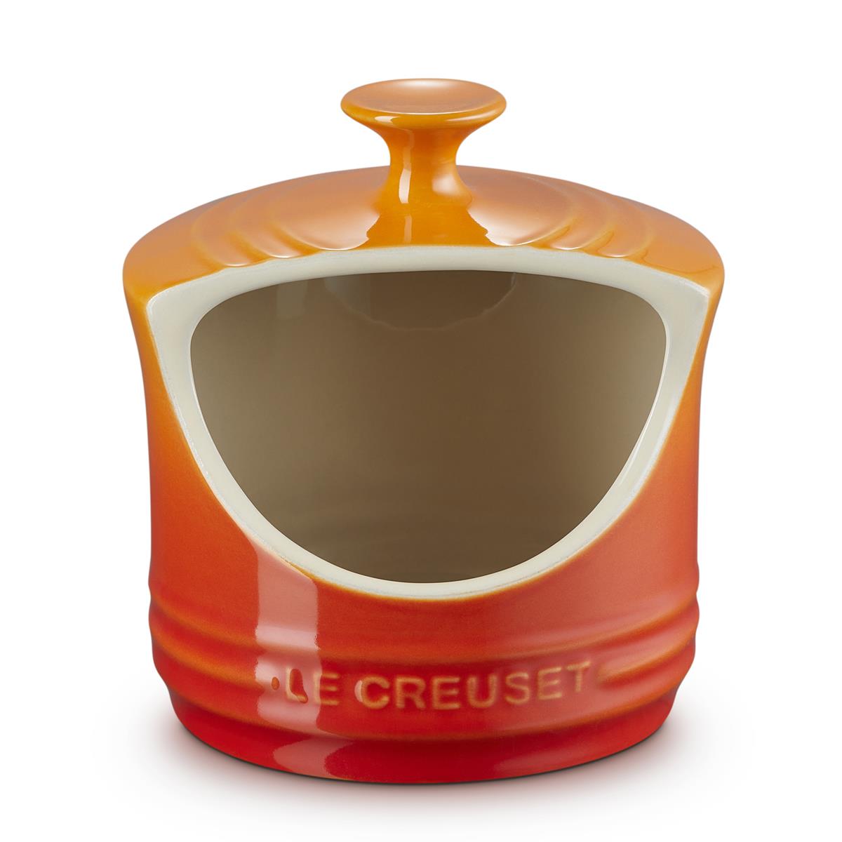 How does the le creuset salt pig achieve practicality and durability?