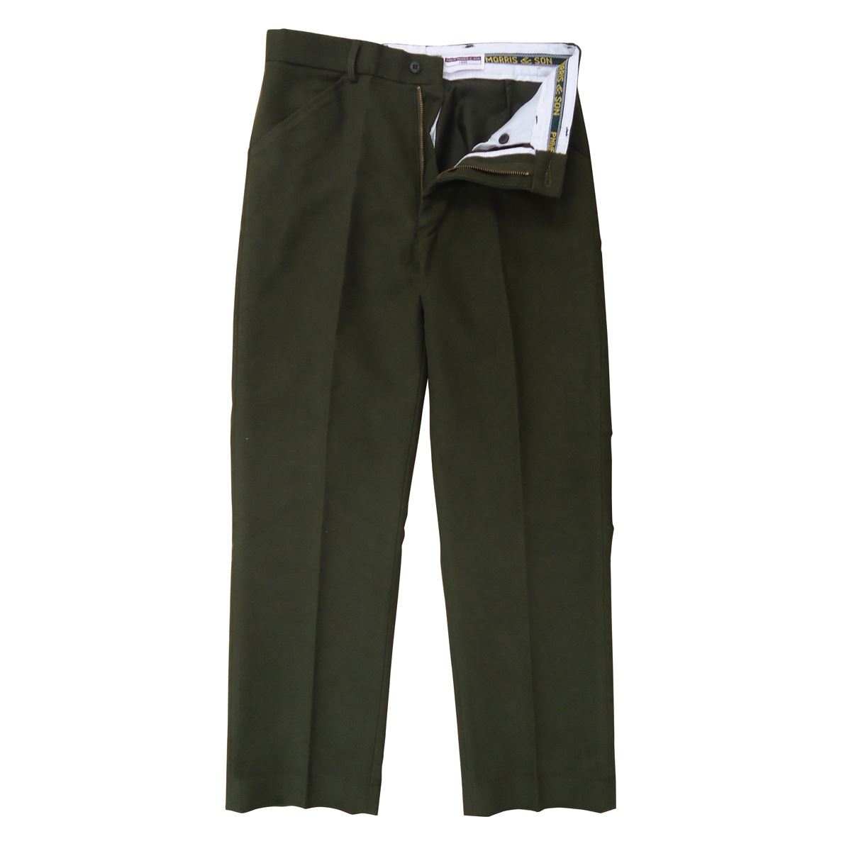 What features do the Heritage 1845 mens moleskin trousers have?