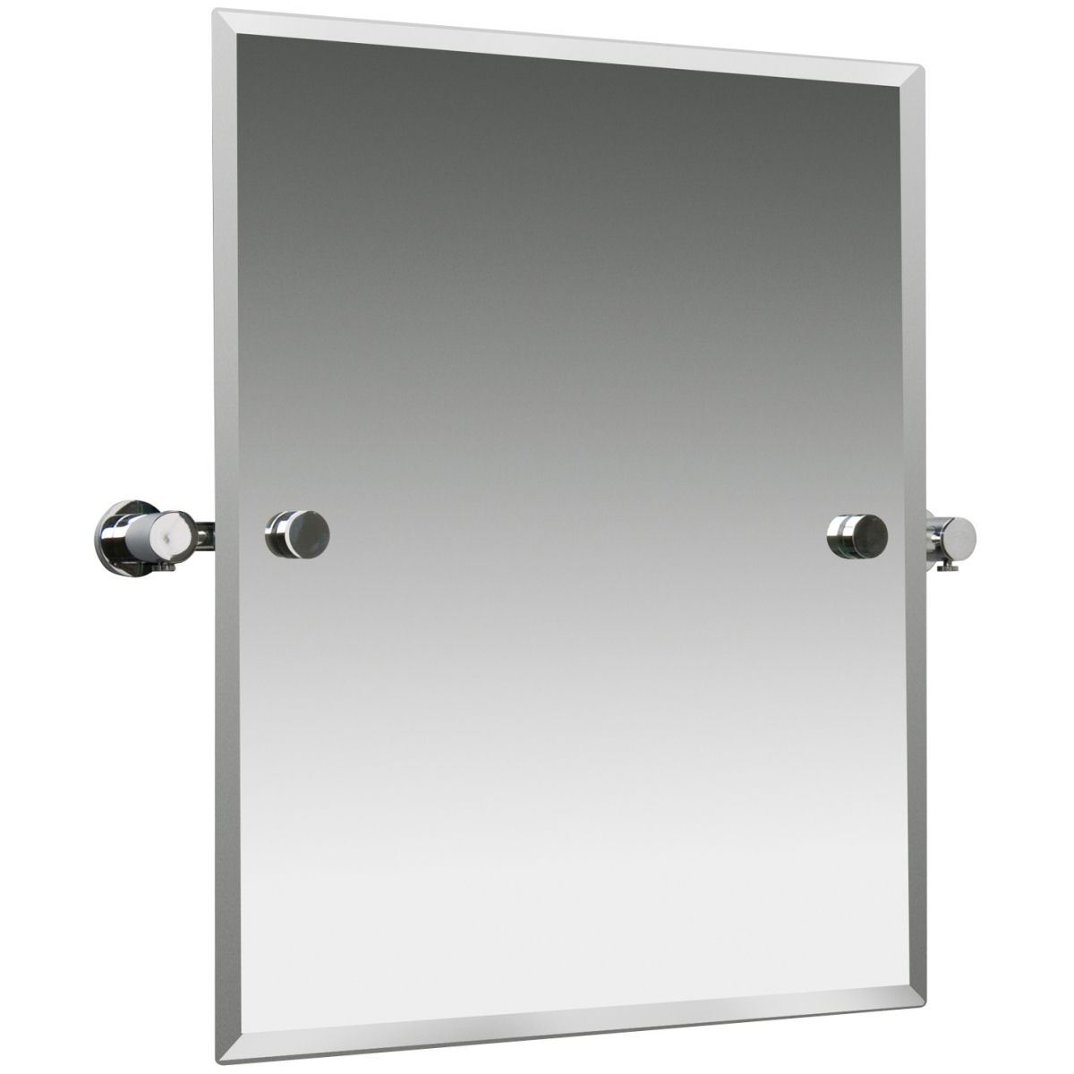 Does the Miller Montana Bathroom Mirror brass-covered chrome and on the fittings?