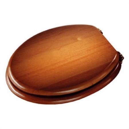 What are the exact measurements of the Croydex Wooden Toilet Seat?