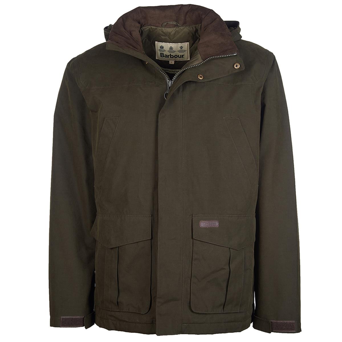 Does the Barbour Brockstone Jacket offer full waterproofing and breathability?