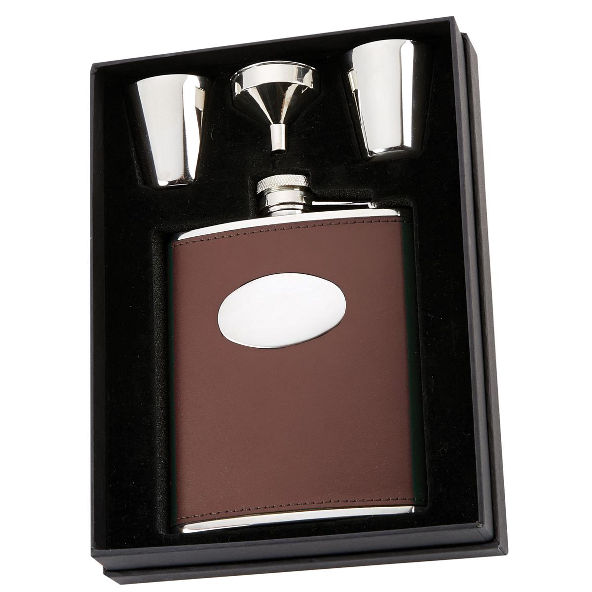 What are the dimensions of the David Nickerson 6oz hip flask?