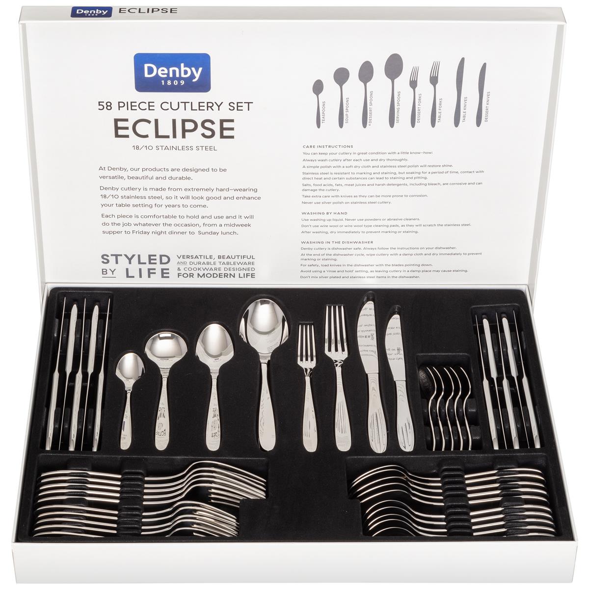 Denby Eclipse 58 Piece Cutlery Set Questions & Answers