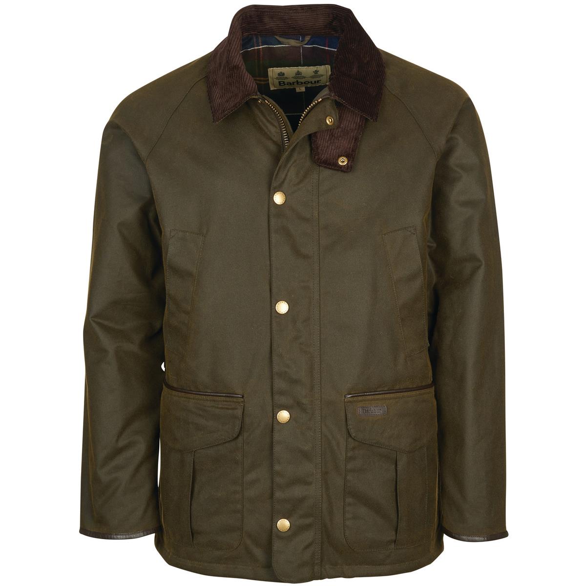 Can you list the features of the Barbour Mens Stratford Wax Jacket?