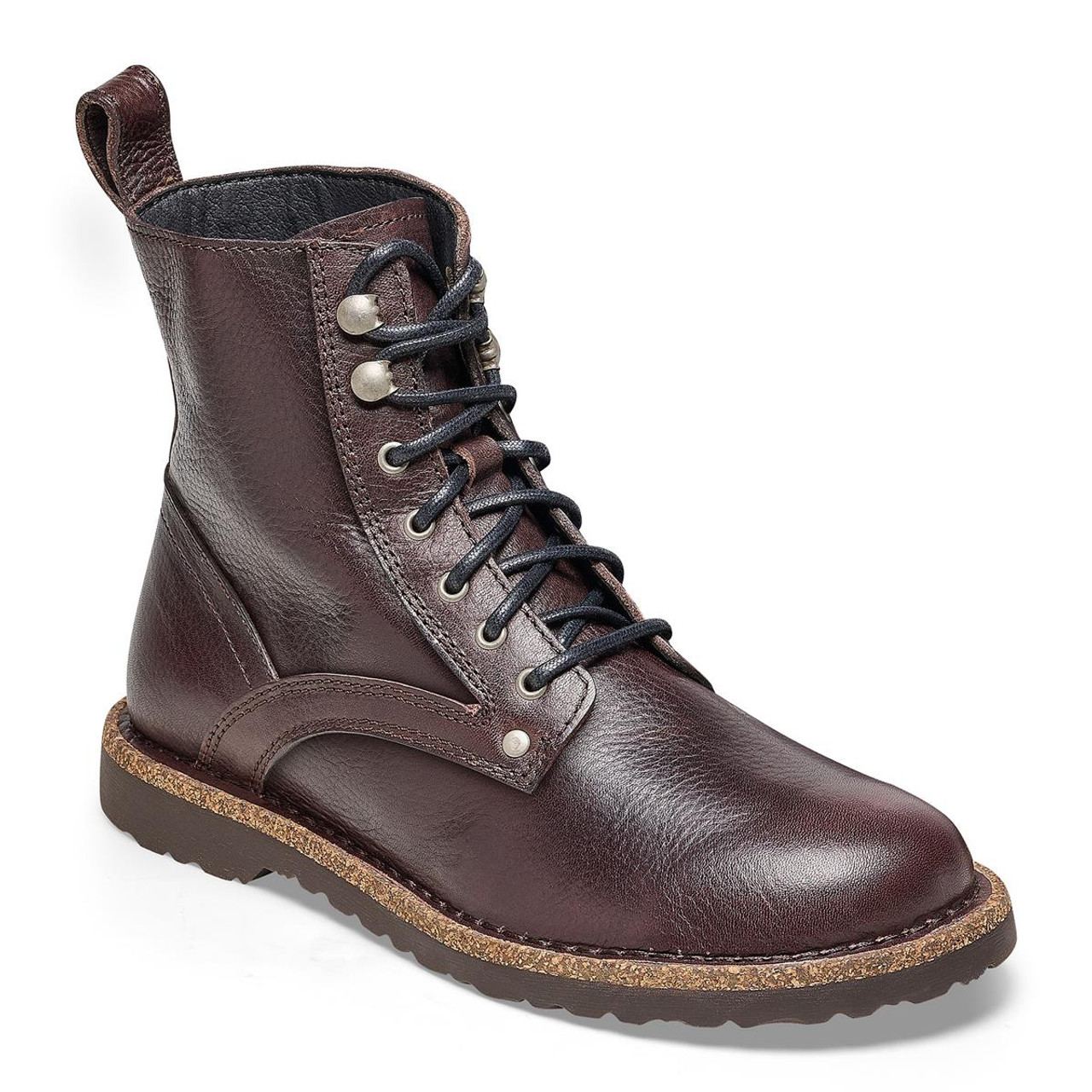 What are the key traits of the birkenstock bryson men's lace-up boots?