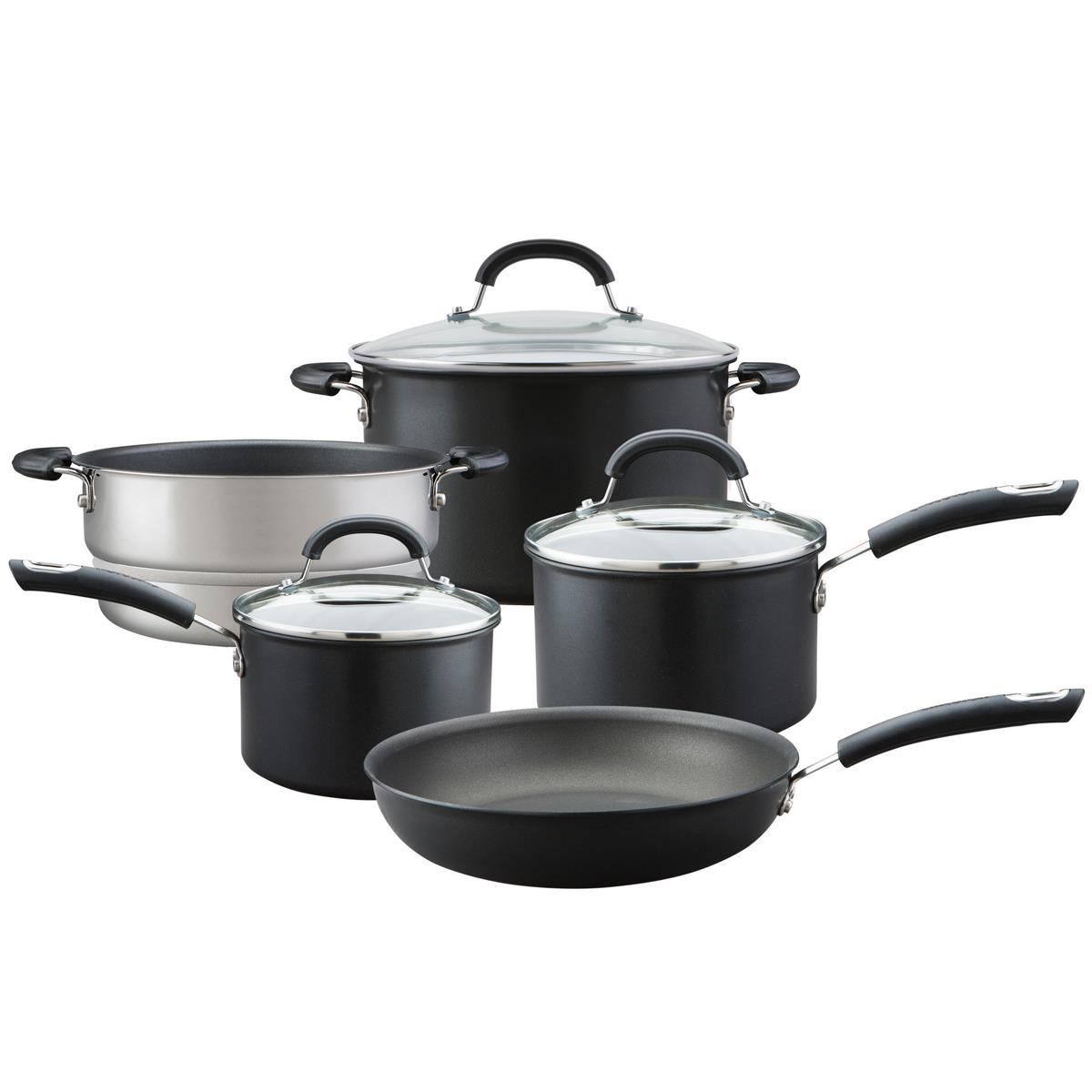 Circulon Total Hard Anodised 5 Piece Pan Set Questions & Answers