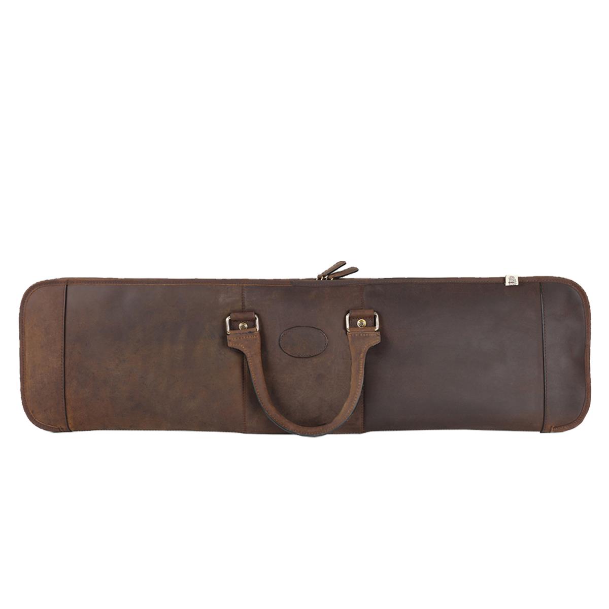 What length is the Teales Devonshire Leather Travel Slip Zip Around bag?