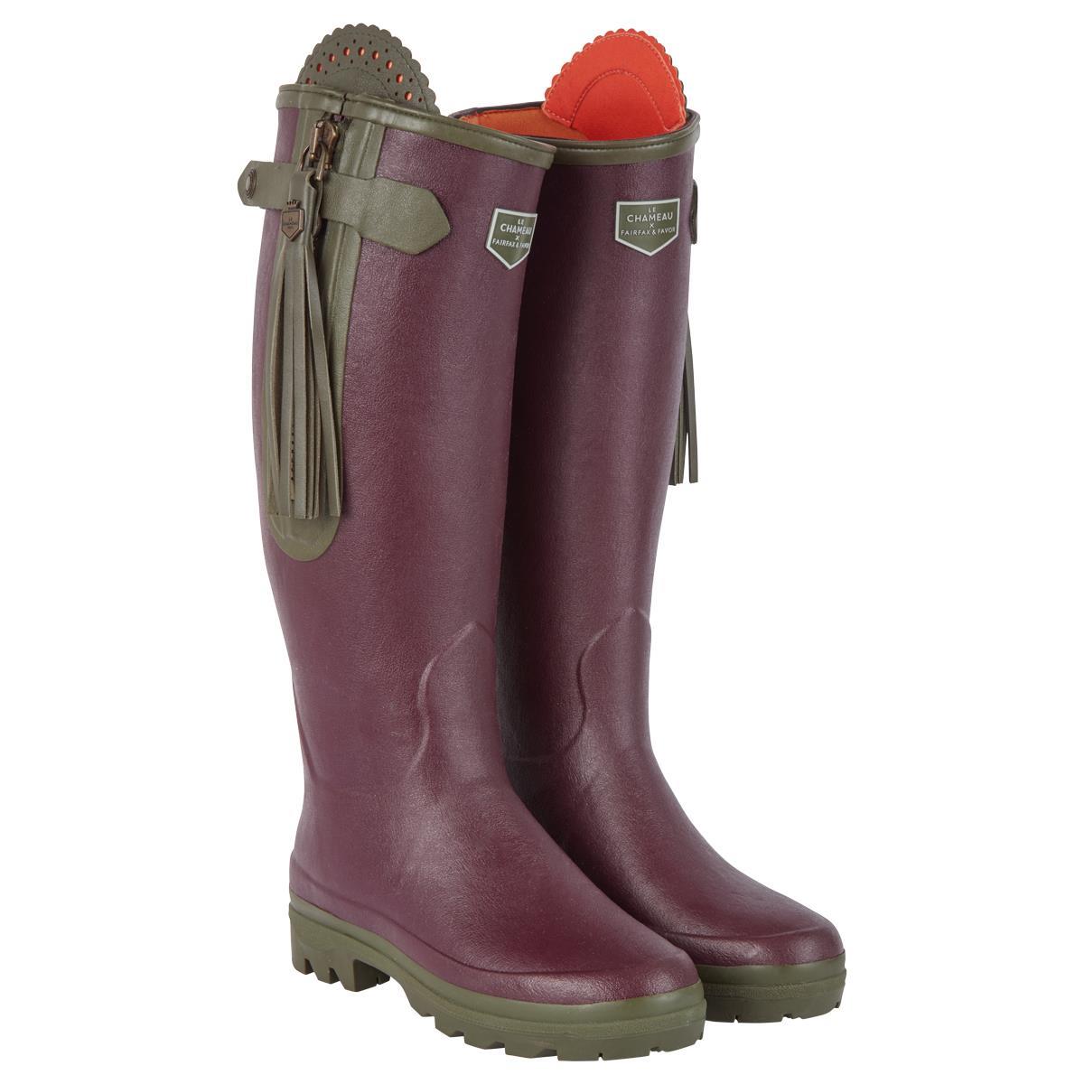 What are the features of the L'Alliance Neo Boots from Le Chameau x Fairfax & Favor fairfax and favour wellies?