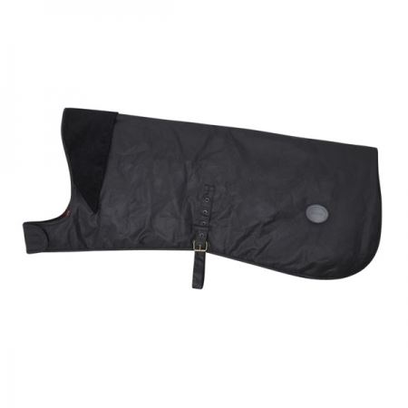 What are the available sizes for the Barbour Wax Dog Coat?