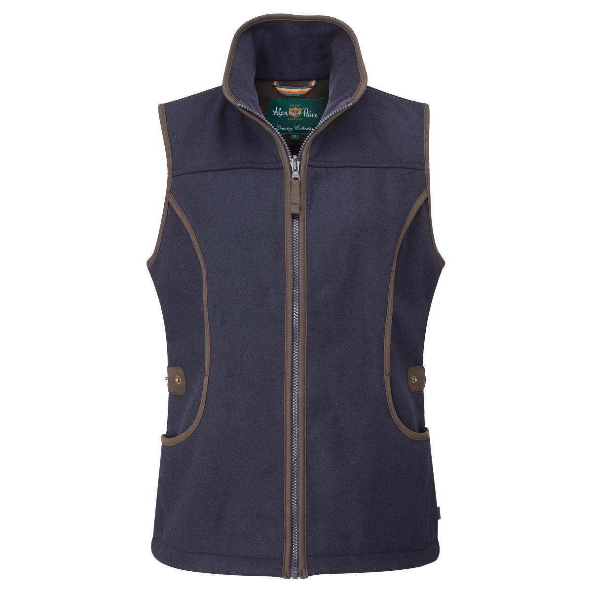 What is the length of the medium size in the Alan Paine Womens Berwick Waistcoat?