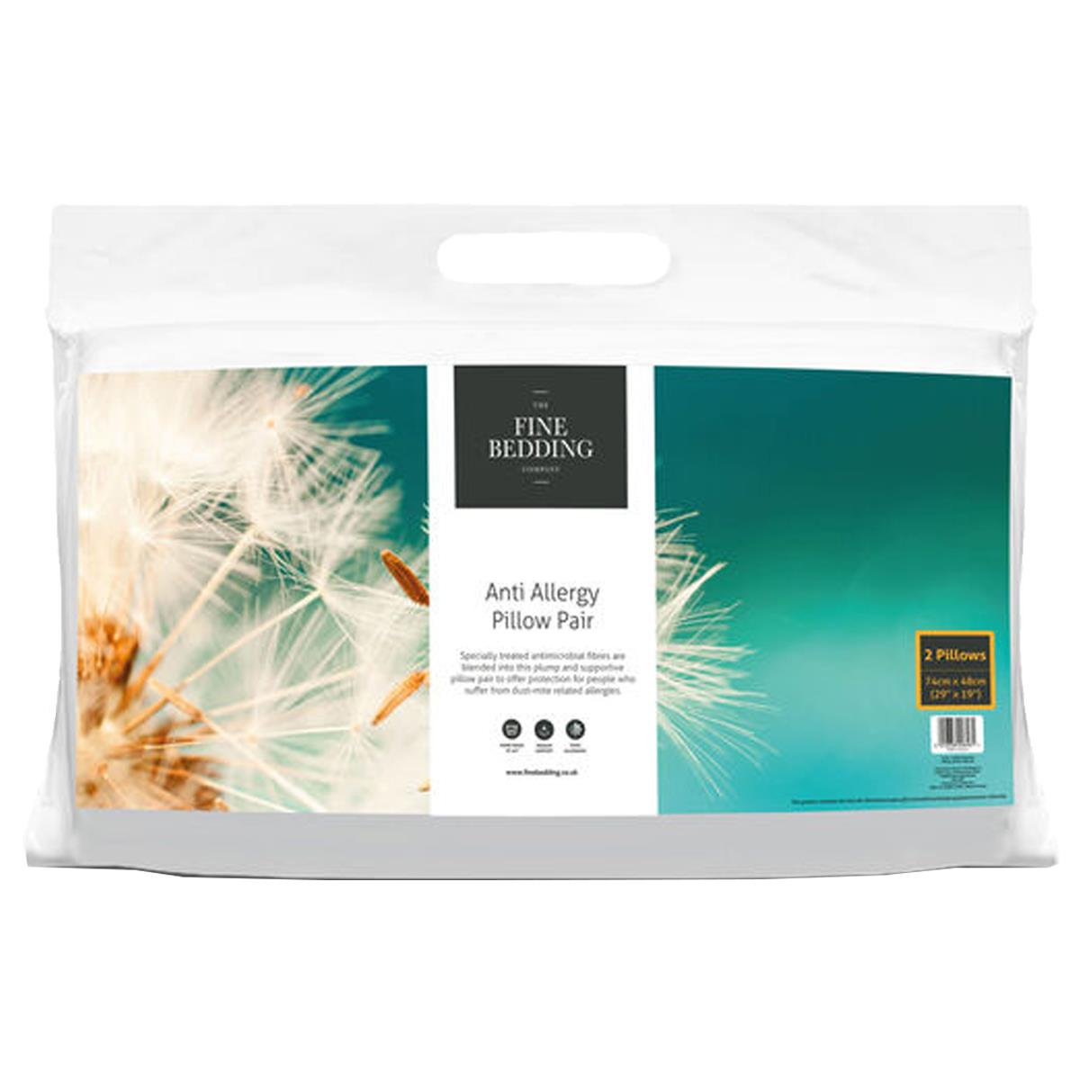 The Fine Bedding Company Anti-Allergy Pillow Pair Questions & Answers