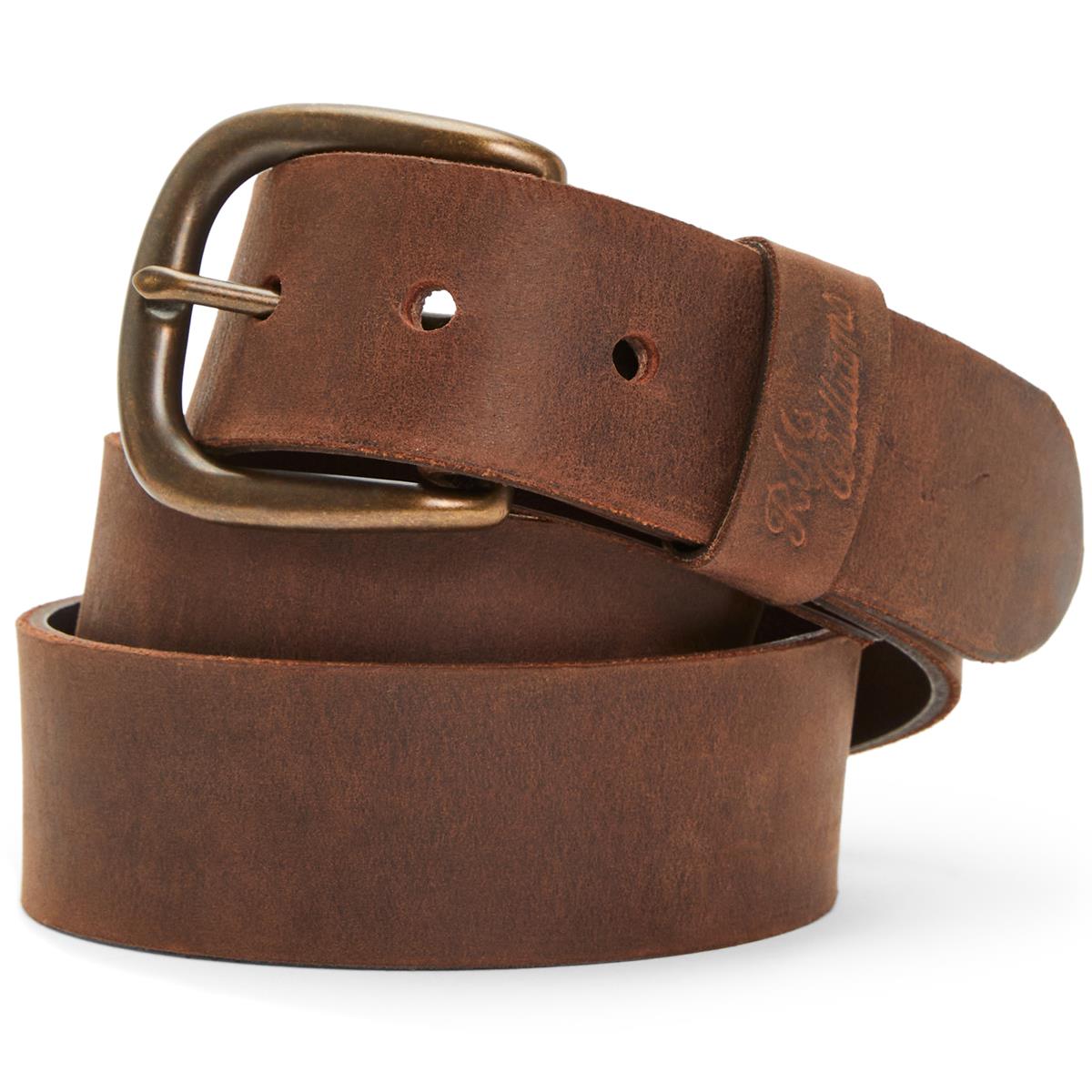 Which colour brown boots does the R.M. Williams Mens Goodwood Belt match?